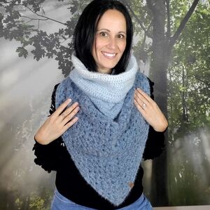 RIL Crochet Shawl, Infinity Scarf, and Hood in One - Crochet